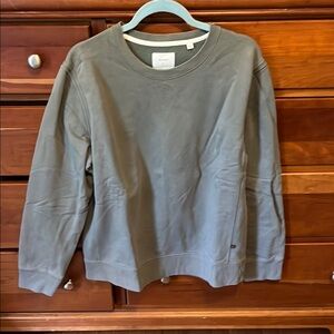 Billy Reid leather patch sweatshirt